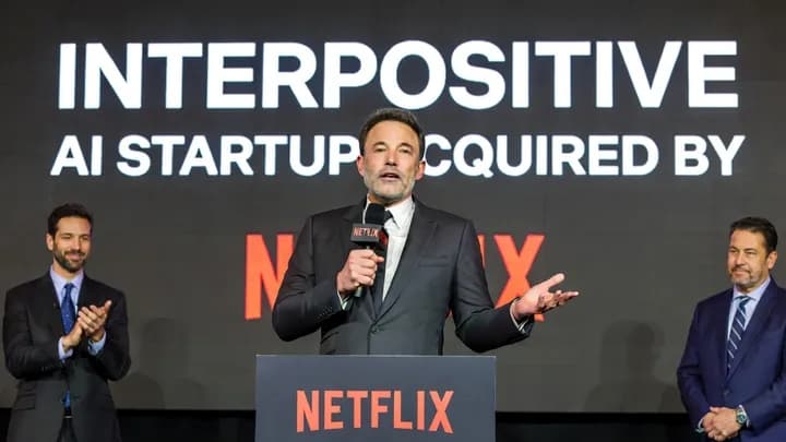 Netflix desembolsó casi 600 millones de dólares por la empresa creada por Ben Affleck