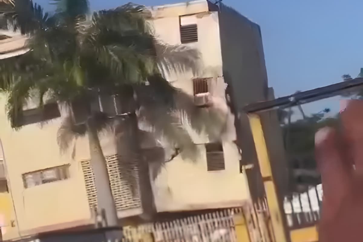 El edificio no resistió más: así fue el colapso en Guarenas de un bloque una semana después de los terremotos (VIDEO)