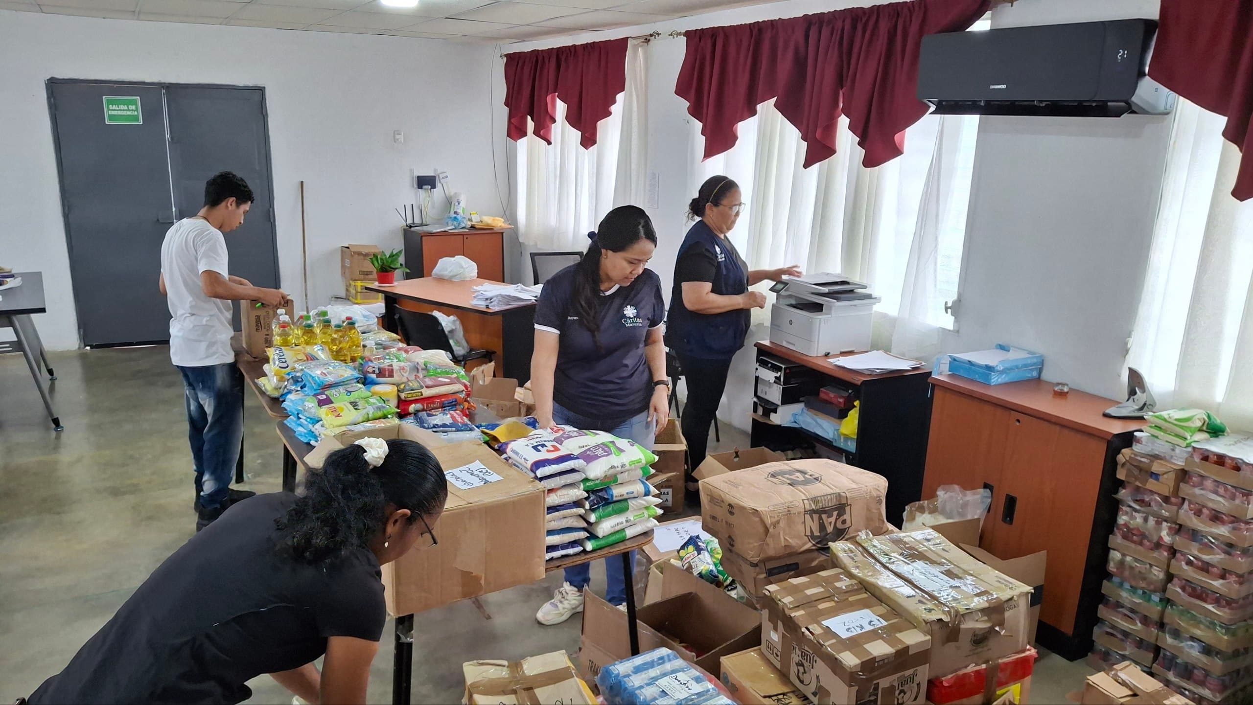 Cáritas coordina atención integral a familias damnificadas que están en casas de acogida en Monagas