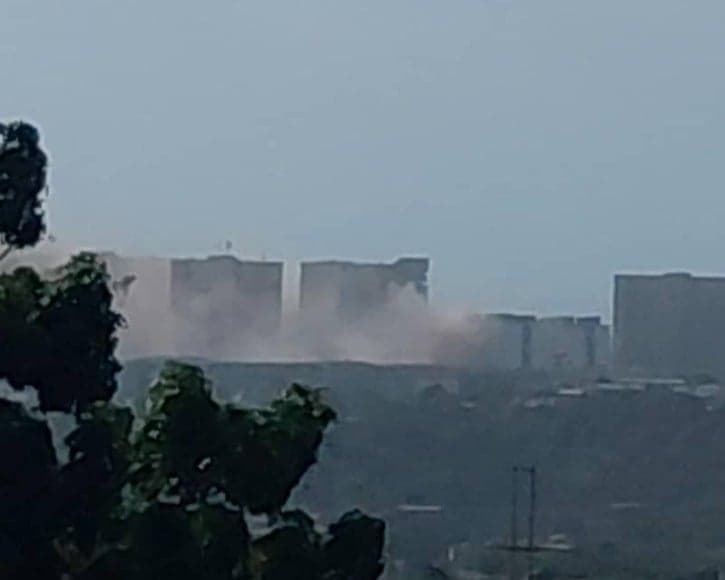 Demuelen la torre C de la Opppe 36 en Playa Grande a pesar de la protesta de familiares de víctimas